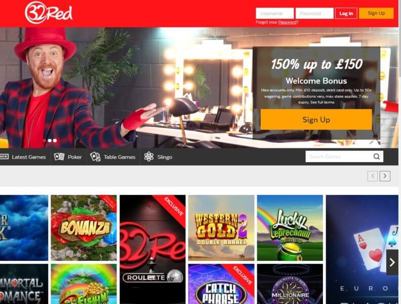 32 red casino online