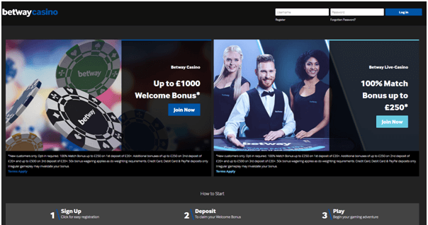 Betway UK Casino