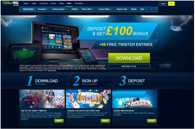 How to play poker at William Hill Casino