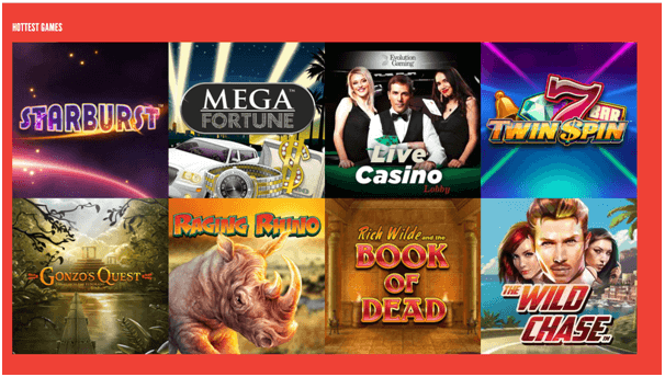 Rizk Casino Games to play