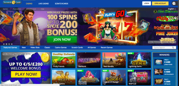 Scratch2Cash Online Casino UK