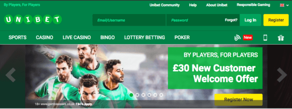 UniBet Homepage