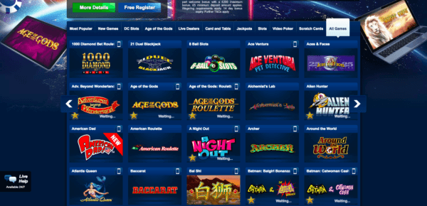 Choose among all Betfred's amazing games!