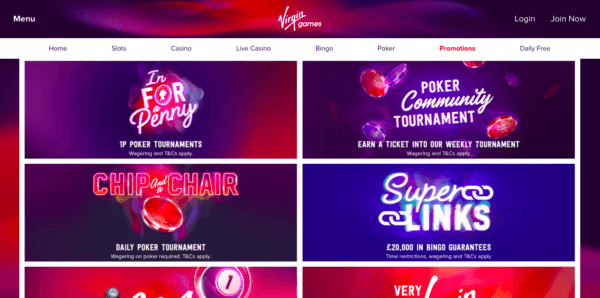 Enjoy Great Promotions on Virgin Games!