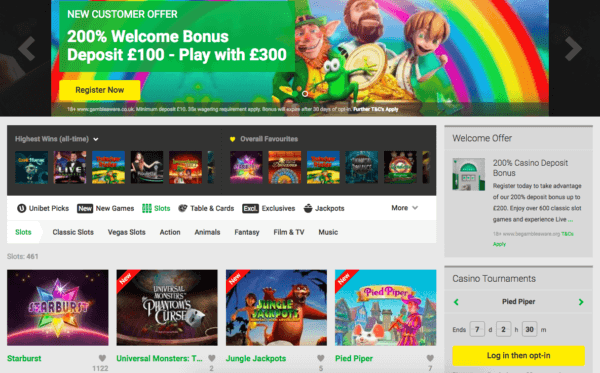 Enjoy Spins on UniBet!