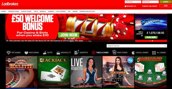 Ladbrokes, a Great Online Casino 