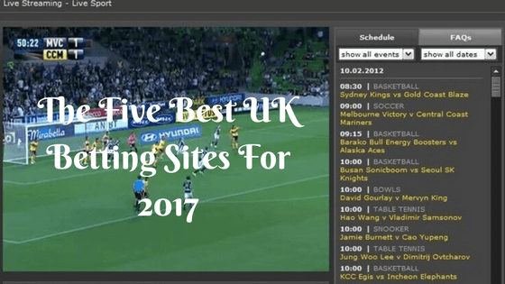 The Five Best UK Betting Sites For 2017