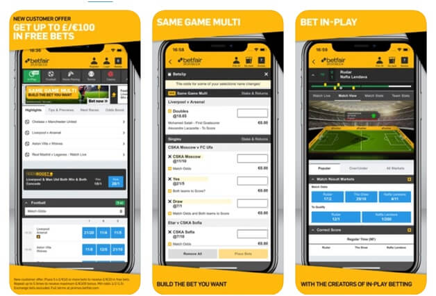 Betfair bookie app