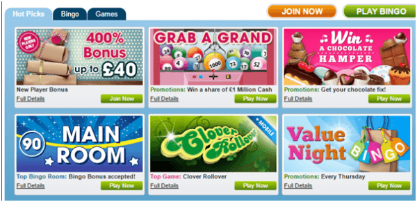 William Hill Bingo Games